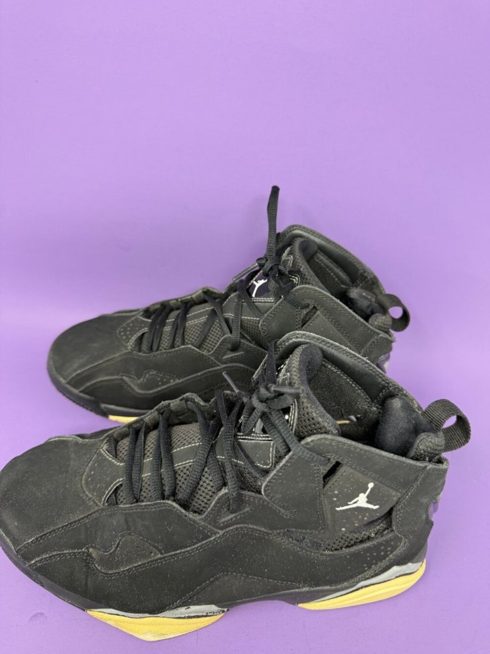 Nike Air Jordan True Flight Black Cool Grey 342964-010 Mens 8.5 Shoes - Picture 6 of 7
